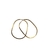 Brinco Argola Oval em Ouro 18k