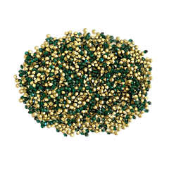 Strass em grosa SS34 emerald Luminix Brilhance