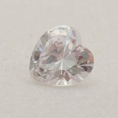 Zircônia AAAA coração Luminix cristal 6mm