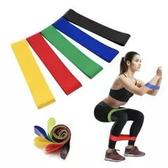 Kit 5 Faixas Elásticas Para Exercícios Multifuncional