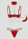 Conjunto Dominatrixx Vermelho