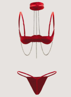 Conjunto Dominatrixx Vermelho - comprar online