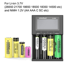 LiitoKala-batería recargable Lii-M4 18650, cargador inteligente de 3,7 V, 26650 - tienda en línea