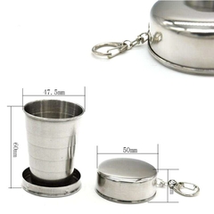 Taza plegable de acero inoxidable, utensilios de cocina para acampar - comprar en línea