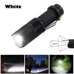 Vastfire-Mini linterna LED con zoom de 1200LM impermeable