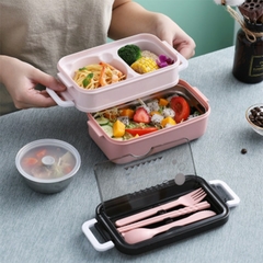 Fiambrera de acero inoxidable 304 para niños, Bento Box para la escuela