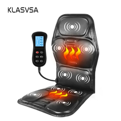 KLASVSA-masajeador de espalda eléctrico, cojín de silla de masaje