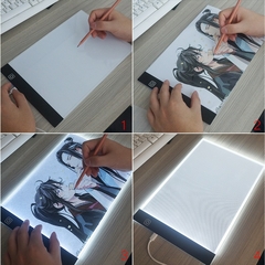 Tablero de dibujo de tamaño A4 con iluminación LED - Camposhop