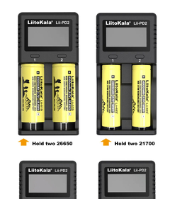 LiitoKala-cargador de batería de Lii-PD2, para pilas AA AAA 18650 V/26650 V/217 - comprar en línea