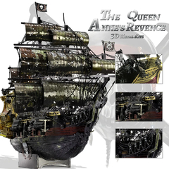 Piececool-rompecabezas de Metal 3D de la venganza de la Reina Ana en internet