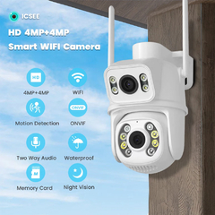 Cámara Wifi PTZ 4K de 8MP, lente Dual con pantalla Dual Ai, detección humana - comprar en línea