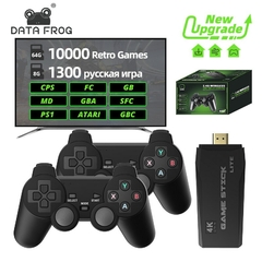 DATA FROG-consola de videojuegos Retro, 2,4G, inalámbrica, 4k, 10000 juegos - Camposhop