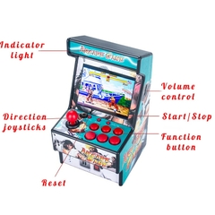 Mini consola portátil de videojuegos Arcade de 2,8 pulgadas y 16 bits