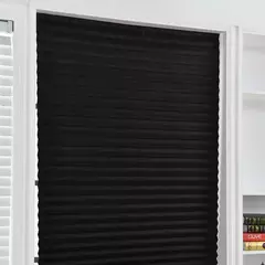 Imagen de Cortinas de ventana plisadas simples, autoadhesivas, no tejidas