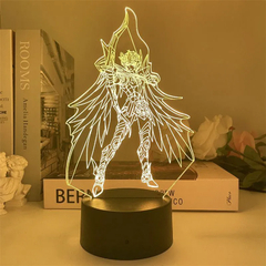 Saint Seiya-Lámpara de noche 3D, lámpara LED de Anime, caballeros del zodiaco en internet