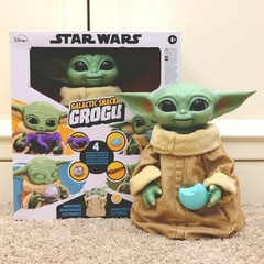 Disney Anime Star Wars Mandalorian The Child Yoda Grogu Baby Speaking Plush Toy - tienda en línea