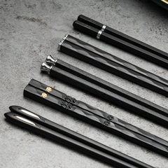 Palillos Chinos japoneses de Metal reutilizables