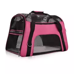 Bolsa de transporte transpirable para mascotas, mochila plegable para perros