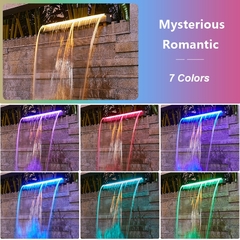 Imagen de Luces de cascada acrílicas para decoración, cortina de agua para pared