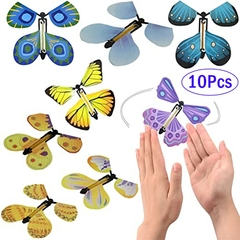 Mariposa voladora mágica de 1-10 piezas, banda de goma alimentada - comprar en línea