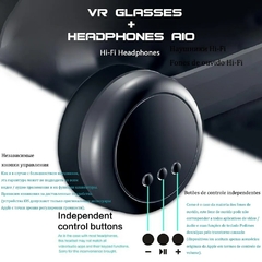 Auriculares 3D VR, gafas de realidad virtual inteligentes - Camposhop