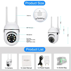 Monitor de seguridad inalámbrico con Wifi, cámara PTZ de 8MP, visión nocturna en internet