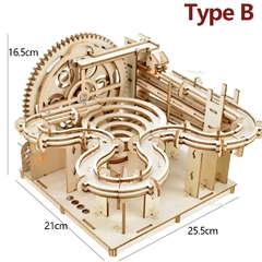 Rompecabezas de madera 3d para canicas en internet