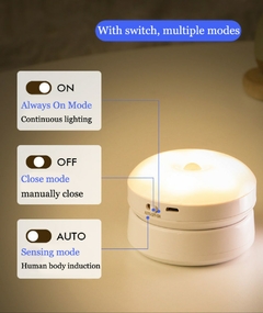 Lámpara inalámbrica con Sensor de movimiento, lámpara recargable por USB, luc - comprar en línea