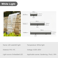 Luces de cascada acrílicas para decoración, cortina de agua para pared - comprar en línea