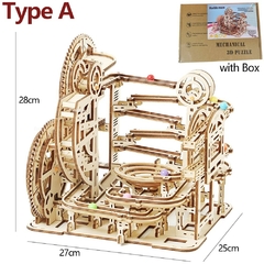 Rompecabezas de madera 3d para canicas - Camposhop