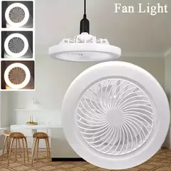 Ventilador de luz LED 2 en 1, lámpara de tres velocidades