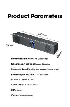 Sistema de sonido para cine en casa, barra de sonido envolvente 4D con Bluetooth