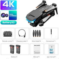 Mini Dron RG107 Pro 4K ESC, cuadricóptero plegable de tres caras - Camposhop