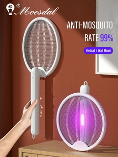 Raqueta eléctrica plegable para mosquitos