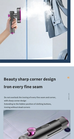 Imagen de Mini plancha de vapor portátil para ropa, plancha eléctrica de mano plegable