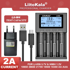 LiitoKala-batería recargable Lii-M4 18650, cargador inteligente de 3,7 V, 26650 en internet