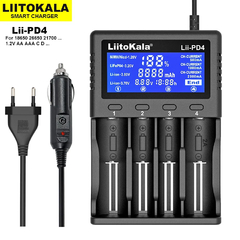 LiitoKala-cargador de batería de Lii-PD2, para pilas AA AAA 18650 V/26650 V/217 - tienda en línea