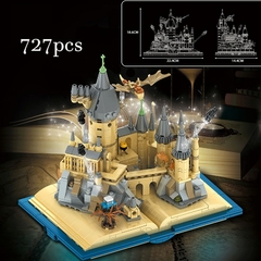 Imagen de MOC-construcción del Castillo Mágico Libro para niños, 727 piezas