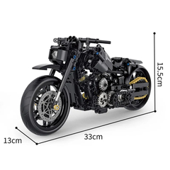 Bloques de construcción de motocicleta clásica en internet