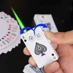 Juego de cartas creativo Ace of spades, encendedor de butano a prueba de viento - Camposhop