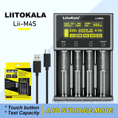 LiitoKala-batería recargable Lii-M4 18650, cargador inteligente de 3,7 V, 26650 - comprar en línea