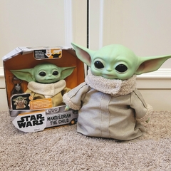 Disney Anime Star Wars Mandalorian The Child Yoda Grogu Baby Speaking Plush Toy - tienda en línea