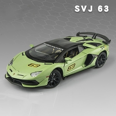 Lamborghinis-Coche de juguete de aleación modelo aventurador SVJ63 en internet