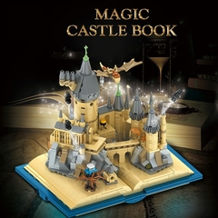 MOC-construcción del Castillo Mágico Libro para niños, 727 piezas