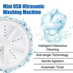 Mini lavadora ultrasónica con Cable USB - Camposhop