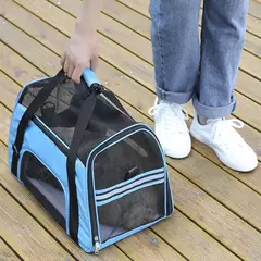 Bolsa de transporte transpirable para mascotas, mochila plegable para perros - Camposhop