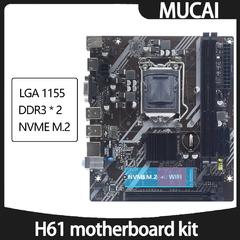 MUCAI-Kit de placa base H61 LGA 1155, Compatible con Intel Core CPU de 2ª y 3ª en internet