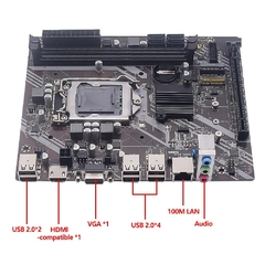 Imagen de MUCAI-Kit de placa base H61 LGA 1155, Compatible con Intel Core CPU de 2ª y 3ª