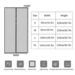 Cortina de puerta magnética sin perforación, malla antimosquitos - comprar en línea