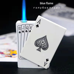 Juego de cartas creativo Ace of spades, encendedor de butano a prueba de viento